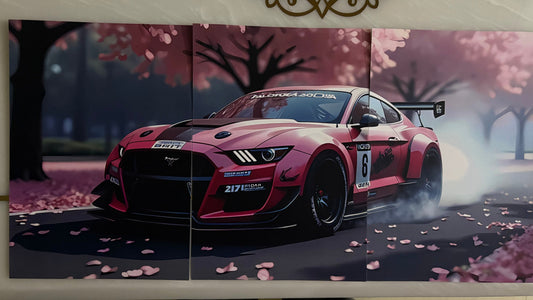 Mustang Split Poster