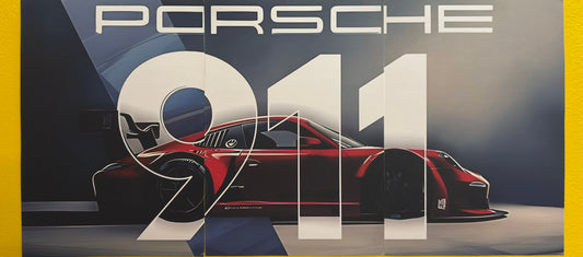 Porsche 911 GT3RS Split Poster